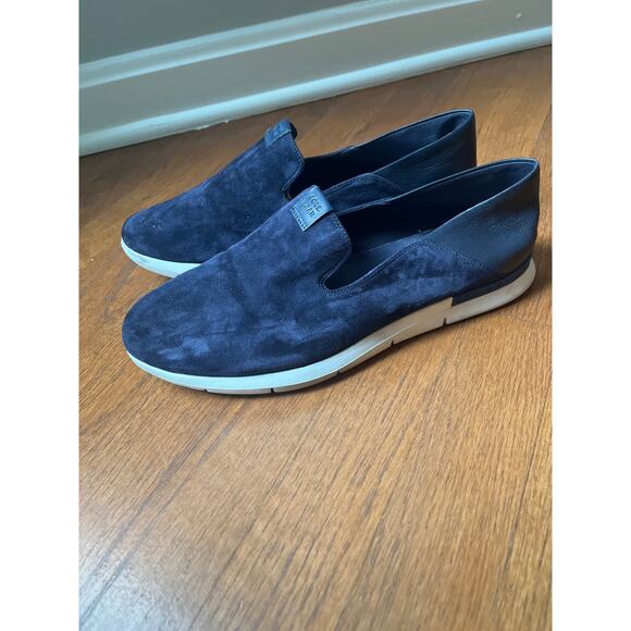 Cole Haan Womens Blue Suede Slip On Sneakers Sz 9 - Picture 1 of 5